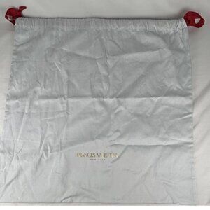 Frances Valentine Drawstring XL Dust Bag 22 X 22 Red Ribbon Storage Purse Shoes